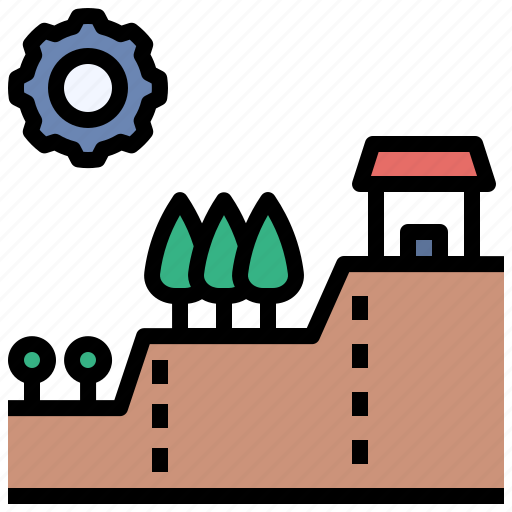 Agriculture, forest, allocate, geography, abundance, land use icon - Download on Iconfinder