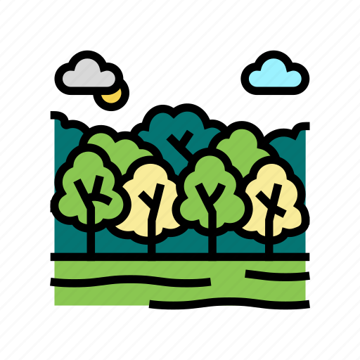 Deciduous, forests, land, scape, nature, desert icon - Download on Iconfinder