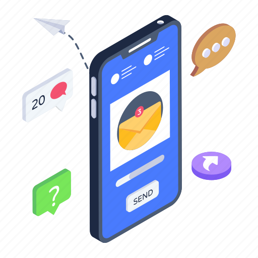 Send mail, send email, send message, mobile message, mobile mail icon - Download on Iconfinder