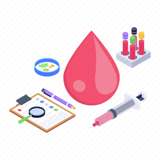 Blood drop, blood test, blood experiment, blood analysis, lab test icon - Download on Iconfinder