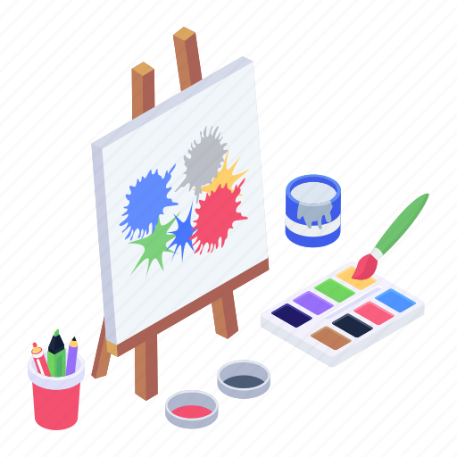 Wooden Easel With Blank Canvas Stock Illustration - Download Image Now -  Easel, Advice, Announcement Message - iStock