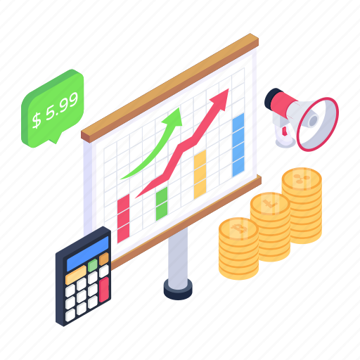 Financial presentation, financial accounting, financial calculations, fiscal accounting, cash accounting icon - Download on Iconfinder
