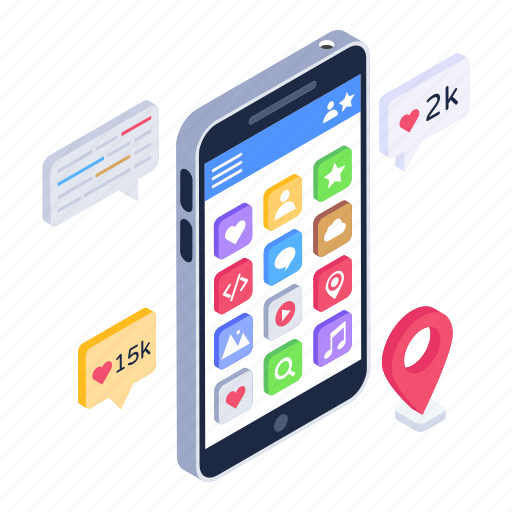 Mobile apps, social media apps, mobile interface, media applications, social media icon - Download on Iconfinder