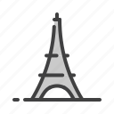 eiffel, france, landmark, monument, paris, tower, travel
