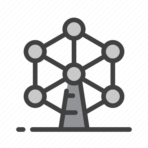 Atomium, belgium, brussel, landmark, tourism, travel, vacation icon - Download on Iconfinder