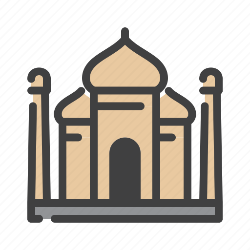 Building, india, landmark, mosque, taj mahal, travel, vacation icon - Download on Iconfinder