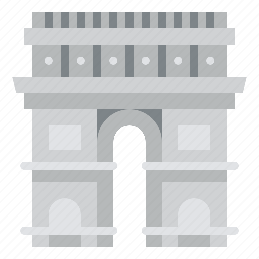 Triomphe, monuments, landmark, france, paris icon - Download on Iconfinder