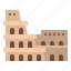 italy, landmark, colosseum, roman 
