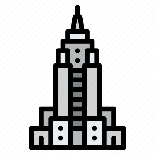 New, state, york, city, landmark, building, empire icon - Download on Iconfinder