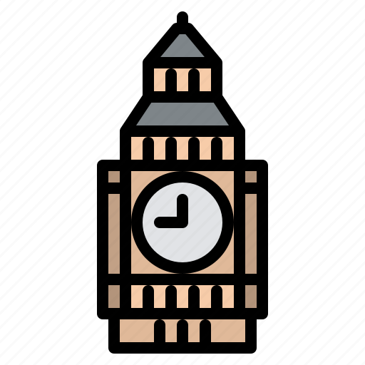 Ben, tower, clock, big, landmark, london icon - Download on Iconfinder