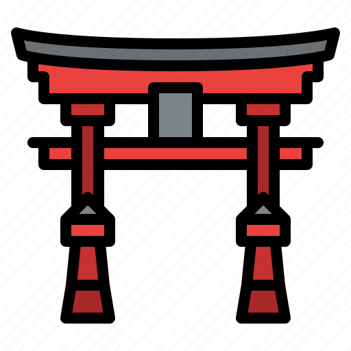Japan, landmark, shrine, itsukushima icon - Download on Iconfinder