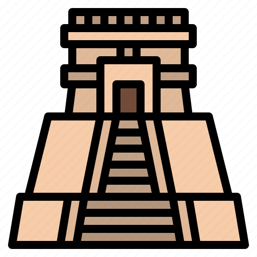 Magician, the, of, pyramid, mexico, landmark icon - Download on Iconfinder