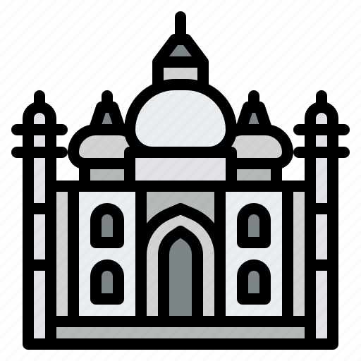 Landmark, indian, mahal, architectonic, taj icon - Download on Iconfinder