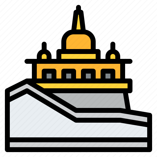 Mountain, landmark, temple, gloden, thailand icon - Download on Iconfinder