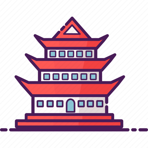 Buddhist, chinese, landmark, temple, traditional icon - Download on Iconfinder
