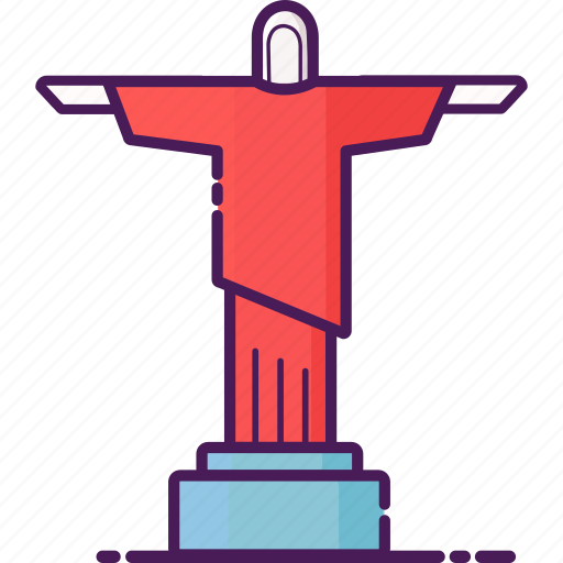 Brazil, christ the redeemer, landmark, rio de janeiro, sculpture, statue icon - Download on Iconfinder