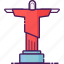 brazil, christ the redeemer, landmark, rio de janeiro, sculpture, statue 