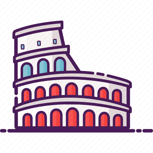 Amphitheathre, architecture, colosseum, italy, landmark, rome icon - Download on Iconfinder