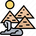 pyramid, sphinx, giza, egypt, heritage