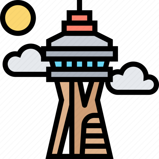 Space, needle, tower, seattle, landmark icon - Download on Iconfinder