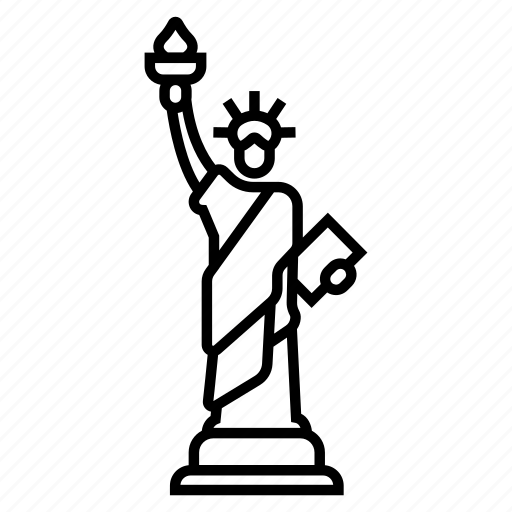 Architecture, landmark, monument, sculpture, statue of liberty, tourism, usa icon - Download on Iconfinder