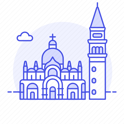 Architecture, basilica, campanile, italy, landmarks, mark, national icon - Download on Iconfinder