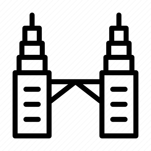 Building, landmark, monument, petronas, tower icon - Download on Iconfinder