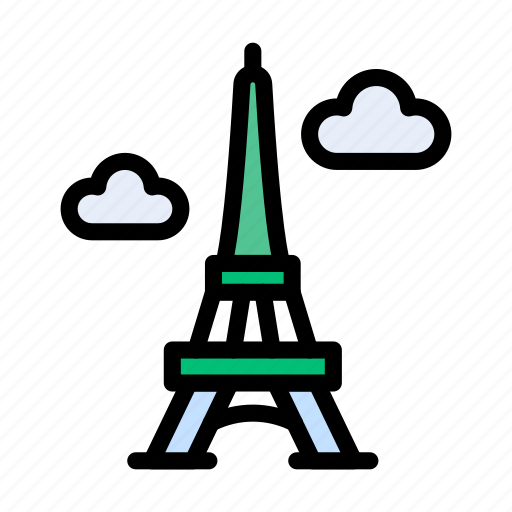 Building, eiffel, france, landmark, tower icon - Download on Iconfinder