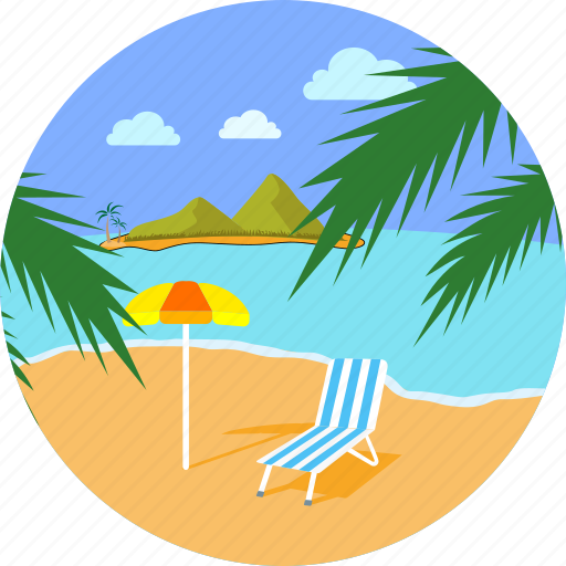 Beach, holiday, seaside, summer, travel, umbrella, vacation icon - Download on Iconfinder