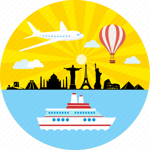 Tour, cruise ship, global, holiday, plane, trip, vacation icon - Download on Iconfinder