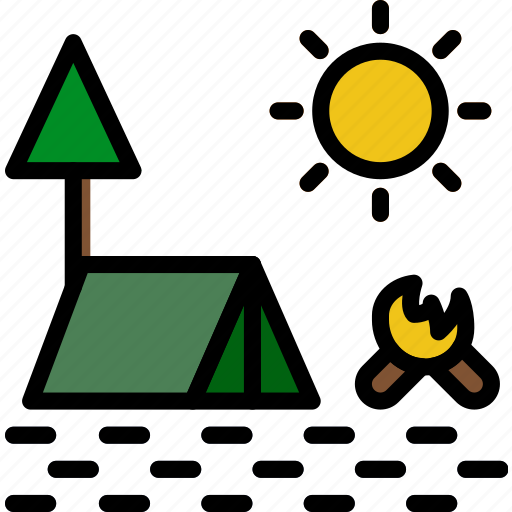 Camping, landscape, nature, picture icon - Download on Iconfinder