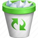 delete, full dustbin, recycle bin, remove, rubbish basket, trash can, trashcan