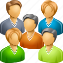 company, conference, customers, people, social network, team, users
