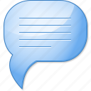 chat, comment, letter, message, social communication, text, word box