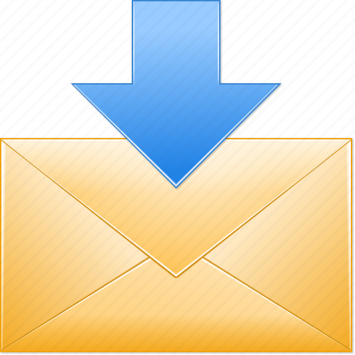 Download emails, get mail, inbox, income, letter, receive post, email message icon - Download on Iconfinder