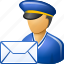delivery, email, envelope, letter, mail courier, post office, postman 