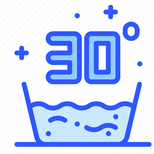 30degrees, laundry, home icon - Download on Iconfinder