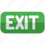 exit, pictogram, laundry 