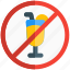 pictogram, laundry, no drinks, banned 