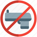 pictogram, laundry, no gun, banned