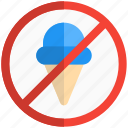 pictogram, no icecream, banned, prohibited