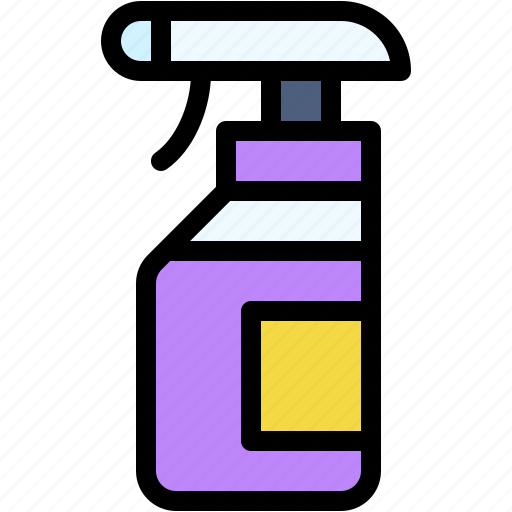 Spray, disinfectant, detergent, bottle, cleaning icon - Download on Iconfinder