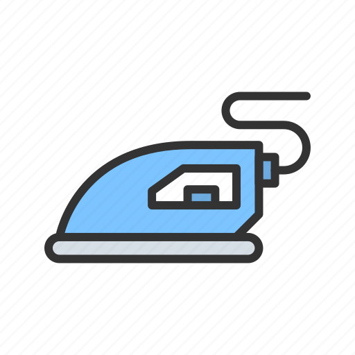 Steam iron, iron table, laundry room, suit, temperature, timer, tap icon - Download on Iconfinder