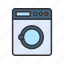 washing machine, tumble dry, laundry basket, washing program, clean clothes, dirty clothes, water, weighing machine 