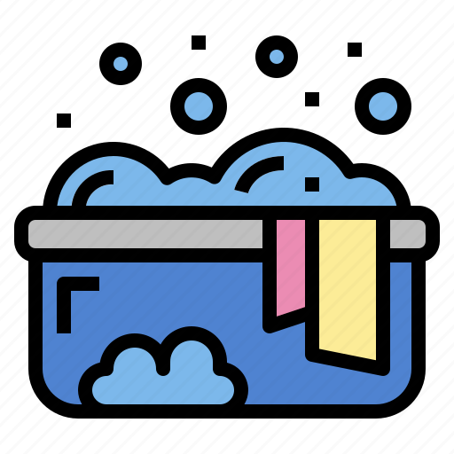 Basin, clean, clothes, wash, washing icon - Download on Iconfinder
