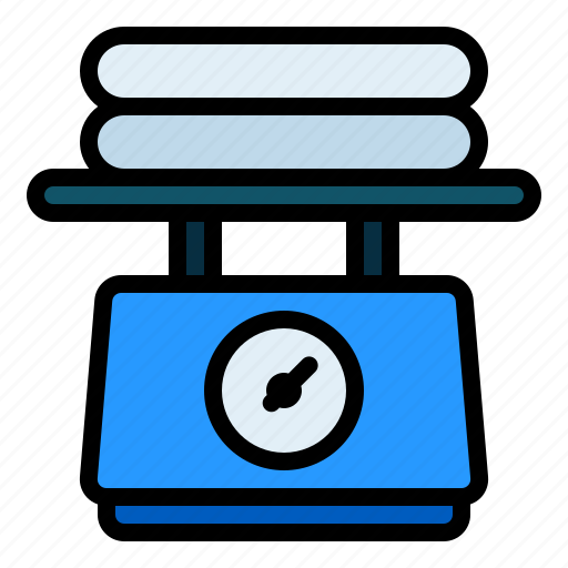 Weight, scales, laundry, clean, housework, household, wash icon - Download on Iconfinder