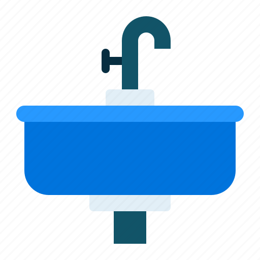 Washbasin, sink, water, laundry, clean, housework, household icon - Download on Iconfinder