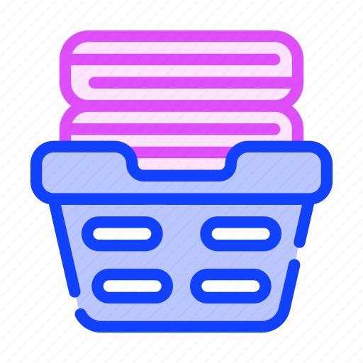 Basket, clean, clothes, drying, tool, washed icon - Download on Iconfinder