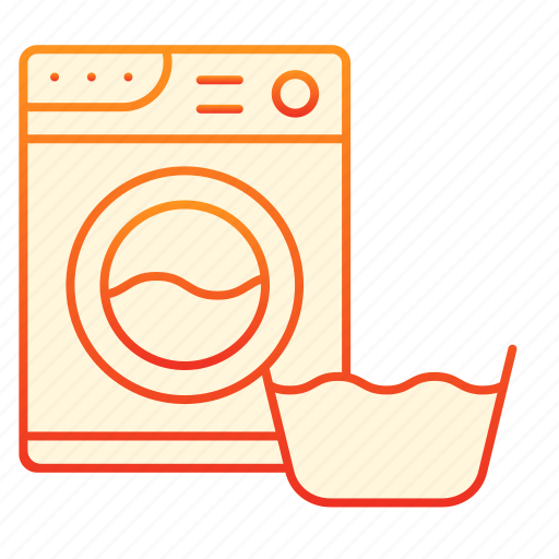Wash, laundry, machine, basin, domestic, household, housework icon - Download on Iconfinder