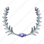 award, blue, cartoon, leaf, logo, object, wreath 